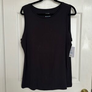 NWT Women’s size L black tank top Croft & Barrow